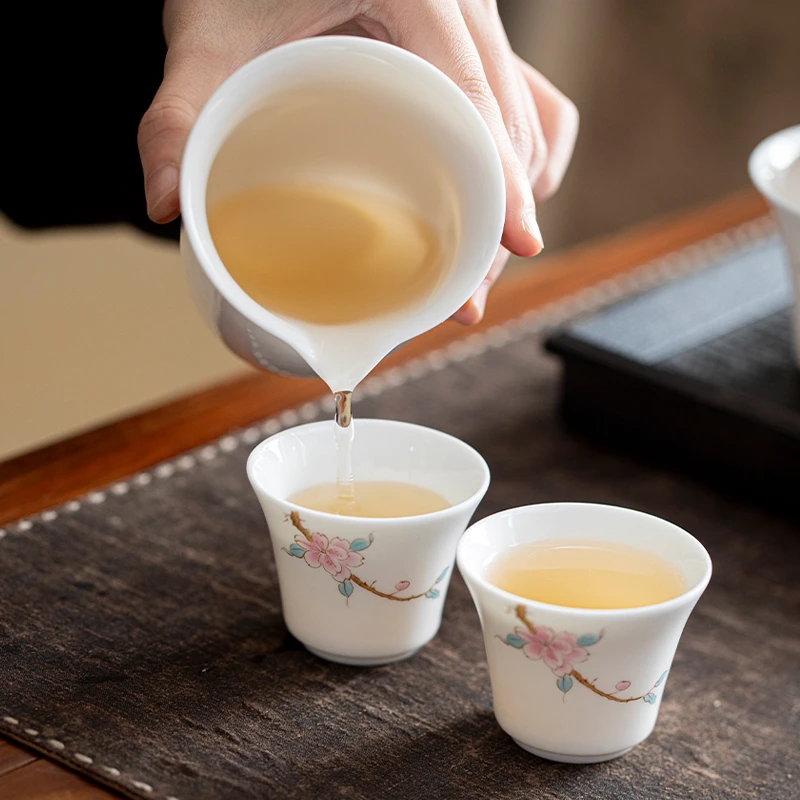 德化羊脂玉茶具套组轻奢高档陶瓷功夫茶具整套盖碗茶杯泡茶礼盒装