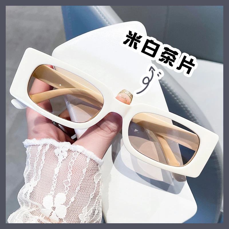 复古方框墨镜女高级感拽酷大脸显瘦潮流百搭时尚个性嘻哈太阳镜男