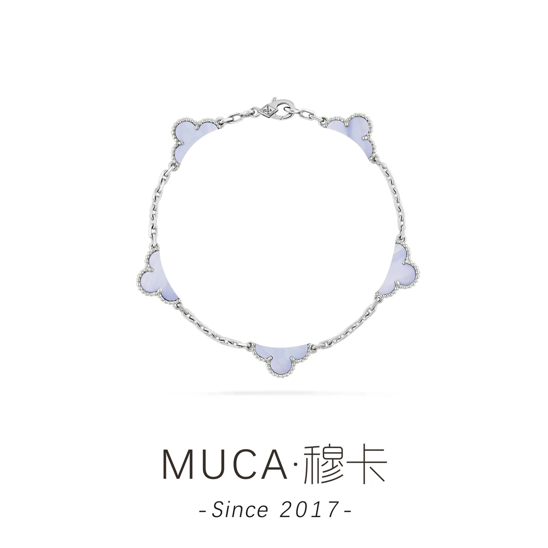 925银玻璃手链 气质时尚百搭轻奢简约紫色手链X304