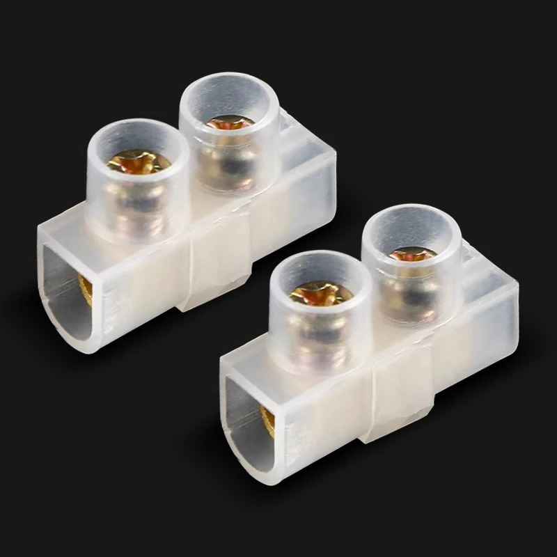 螺丝固定式 公母对接接线柱 对接头 一进一出 电线连接器