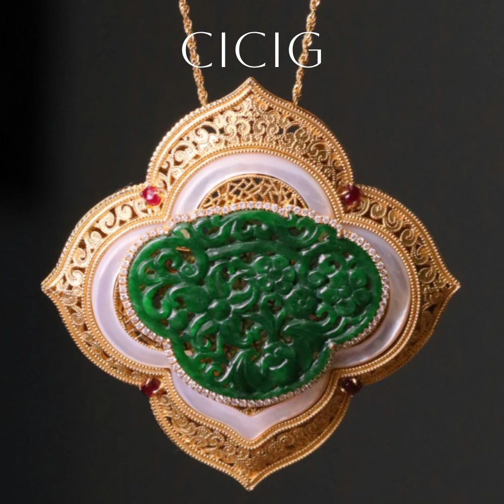 CICIG设计师呈瑞如意禄香囊吊坠a