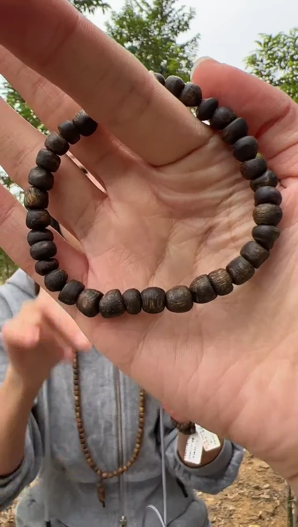 【闪购商品】沉香手串母树黑油霸 树丁沉水4g+ 多样性一条