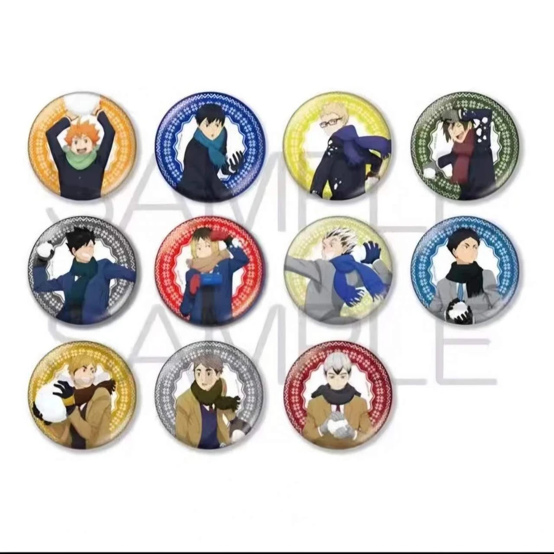 【排球少年】排球少年 打雪仗100mm 吧唧 徽章