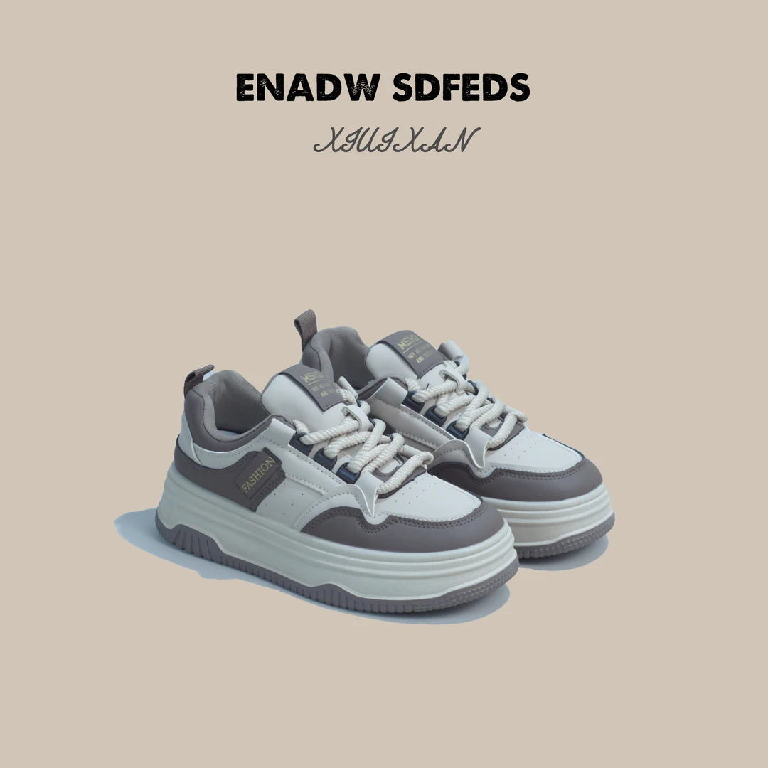 2024秋季板鞋女新款学生厚底休闲鞋女装小白鞋运动旅游鞋K817