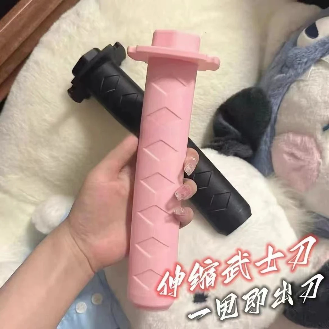 爆款伸缩武士刀3d打印伸缩剑手玩把件解压小玩具重力创意萝卜