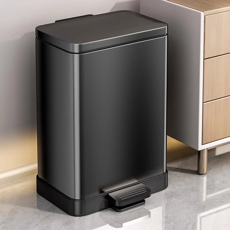 家用厨房垃圾桶家用带盖大号大容量专用卫生间客厅厕所脚踩脚踏式