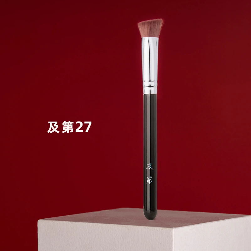 及第27斜三角型高光提亮遮瑕刷纤维毛化妆刷无痕不吃粉通用H