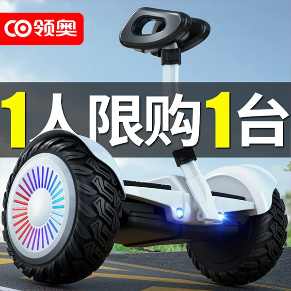 领奥智能电动儿童平衡车大童领奥平衡车充电小孩一体大人骑行手控