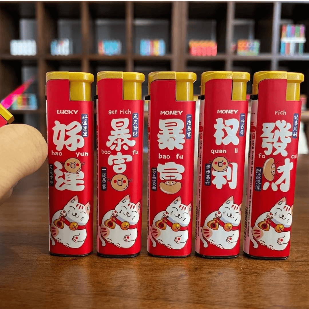 一次性防风打火机时尚潮流包画款家用商用酒店饭店定制广告印字