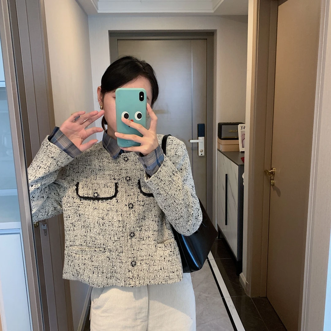 2024秋冬短款小香风外套女