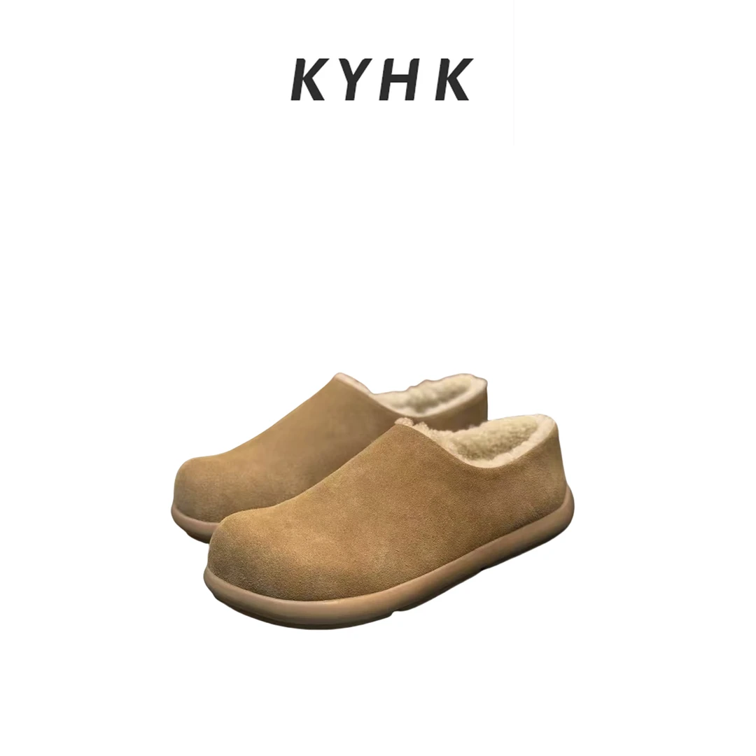 秋冬舒适圆头百搭低帮包脚雪地靴241207