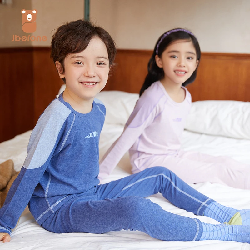 无痕德绒儿童保暖内衣套装秋冬中大童宝宝秋衣裤男女童家居服睡衣