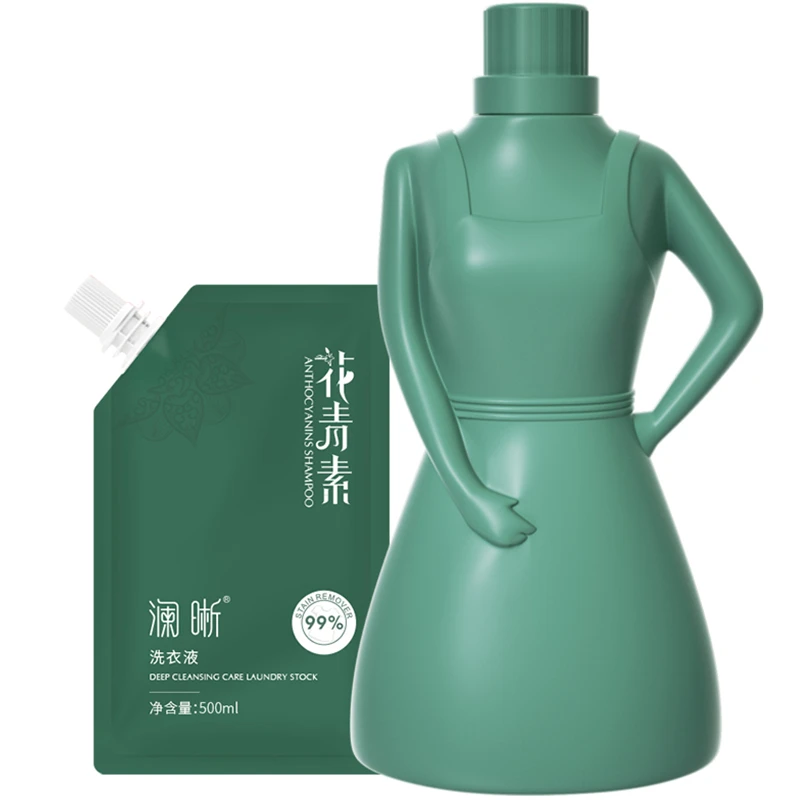 家用实惠装香大容量3kg水洗衣液澜晰花青素洁净护理持久留香