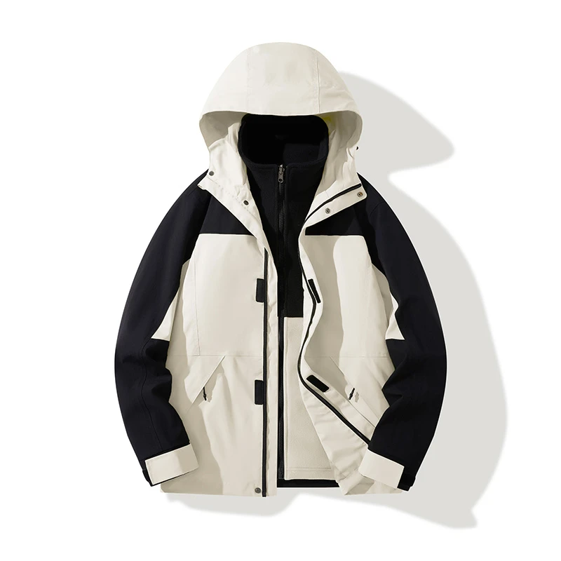 蕉下客户外冲锋外套三合一两件套休闲夹克男女情侣防水防风登山服