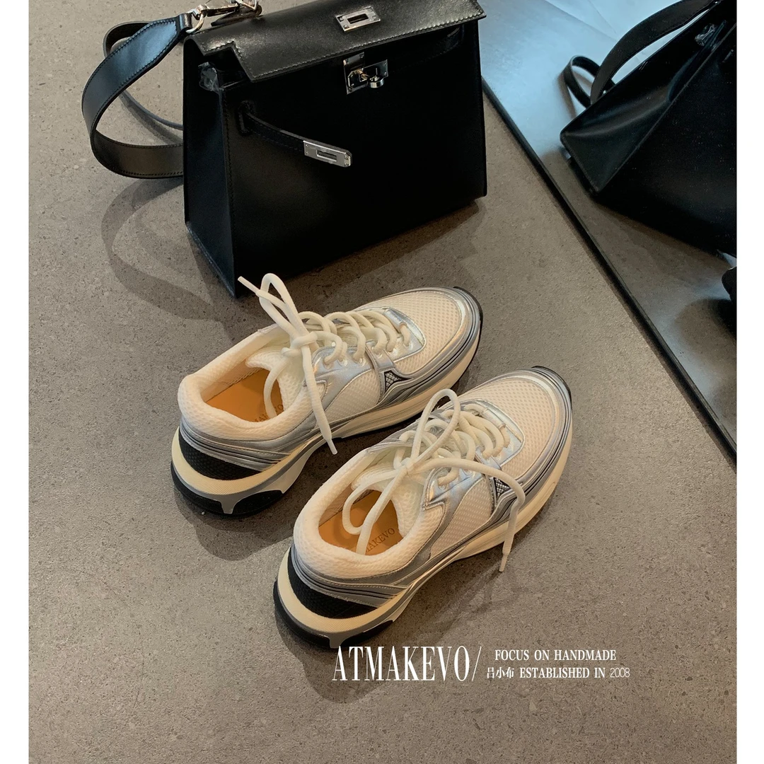 吕小布手工女鞋~限定返场高定版老爹鞋女小香风运动休闲鞋0299