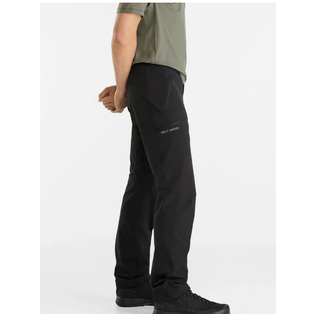 HH户外加绒软壳裤男士户外长裤新款速干压胶防水立体裁剪长裤