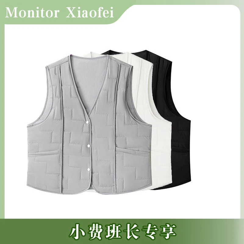 【小费班长专享】女士短款马甲可外穿填充100%绵羊毛秋冬新款上衣