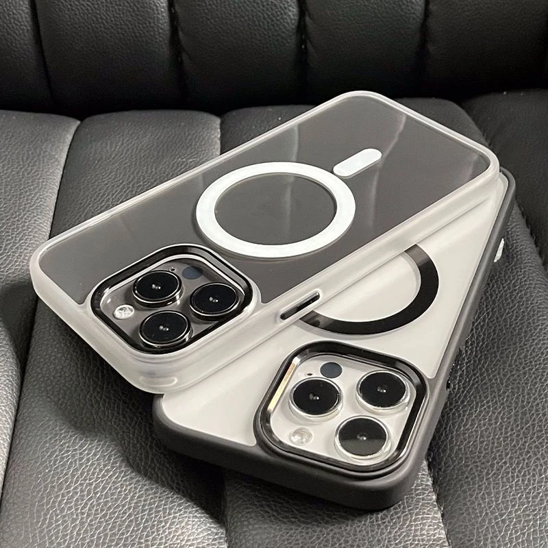 iPhone15磁吸苹果手机壳全包防摔14promax高级13简约12保护套商务