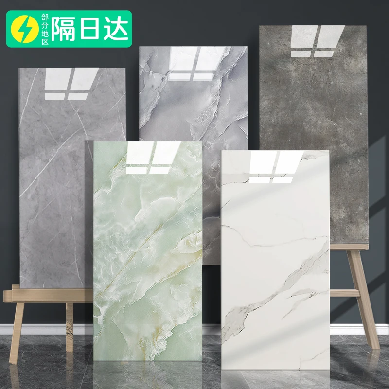 仿大理石瓷砖墙贴卫生间贴纸防水厨房铝塑板客厅电视背景自粘墙纸