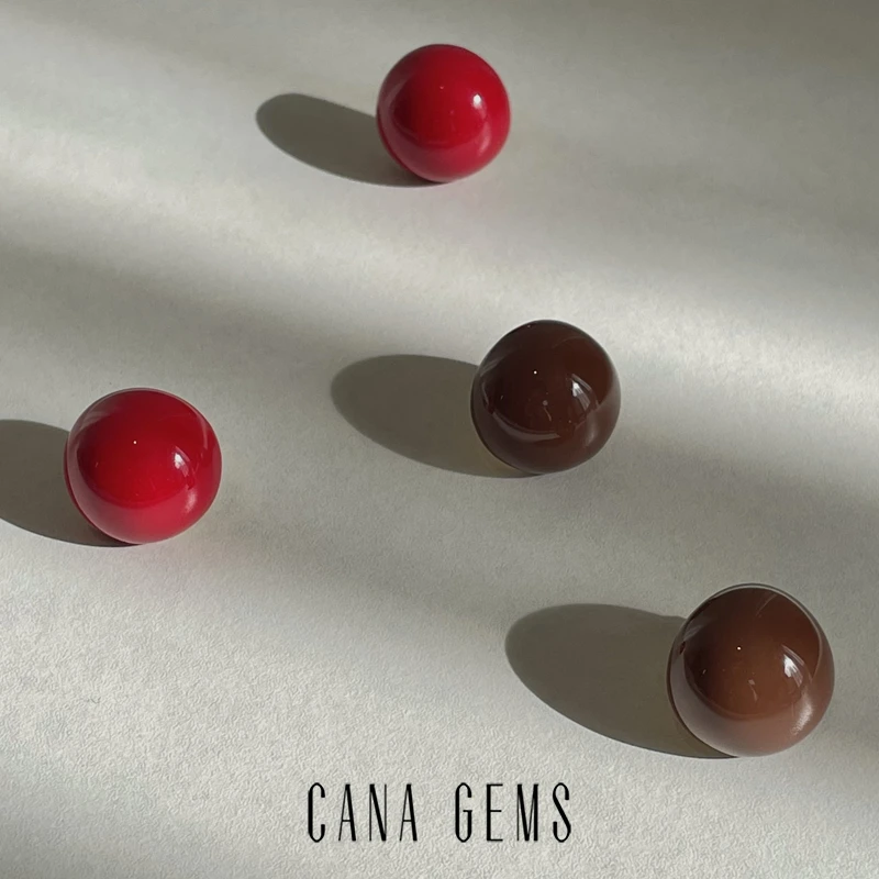 CANA GEMS/凯拿珠宝 非金属珐琅耳饰 珐琅豆豆耳环