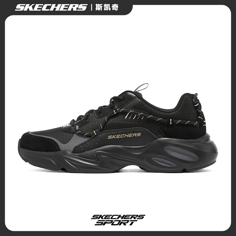 斯凯奇龙年新款男子黑金标时尚复古潮流百搭户外老爹鞋237431