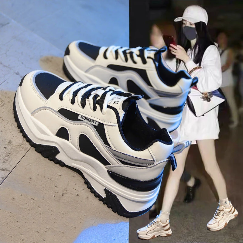 断码特价厚底老爹鞋女2024年春季新款学生运动鞋百搭休闲鞋韩版女