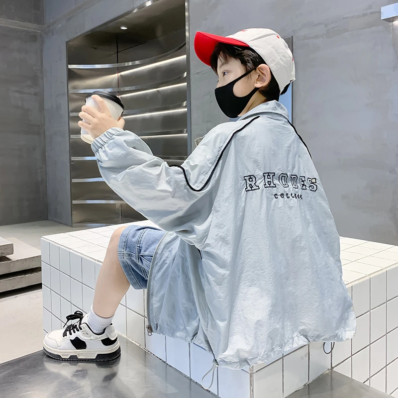 男童防晒衣外套薄款2025新款男孩冰丝防晒服中大儿童装夏装上衣潮