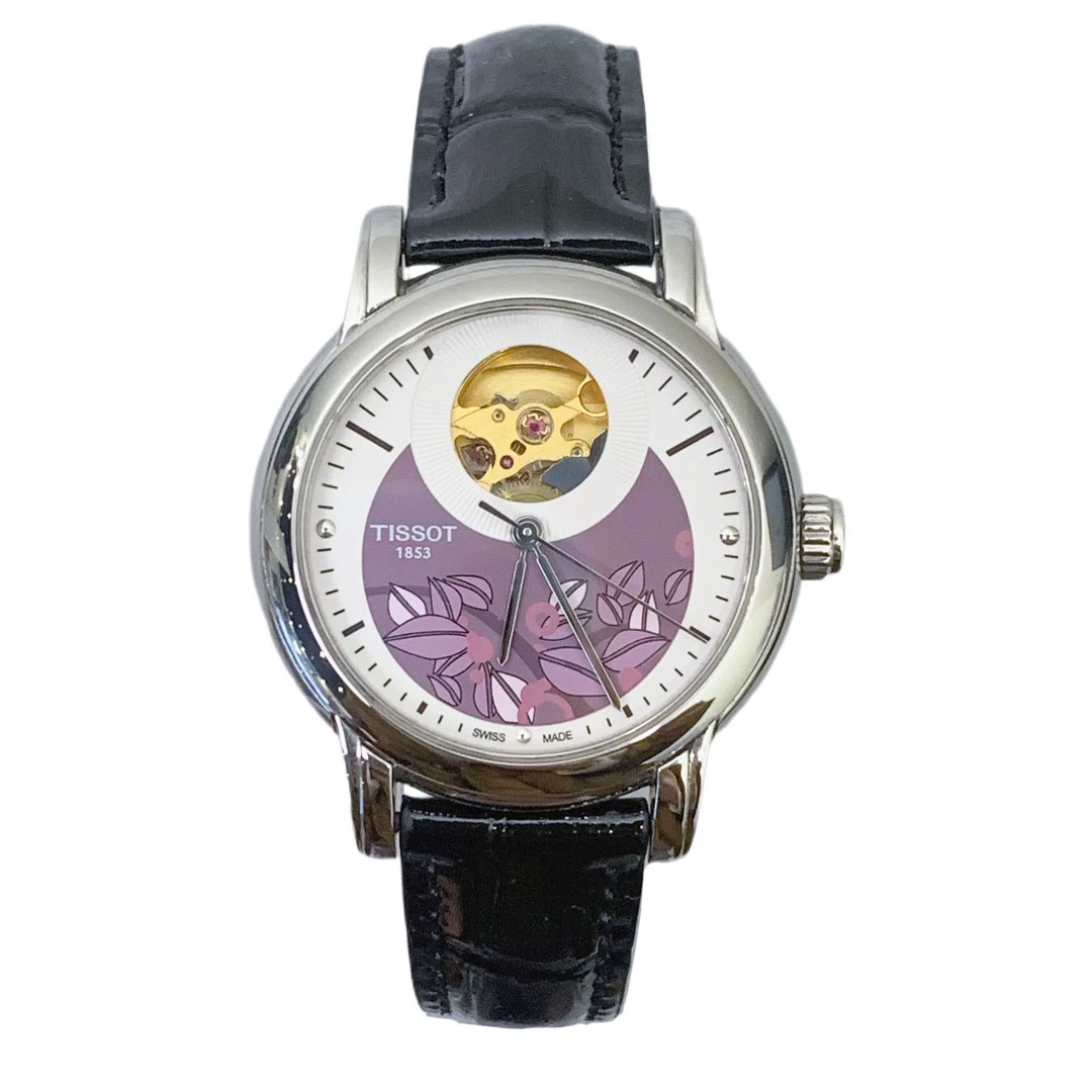 99新 Tissot/天梭 壹/心媛050207/紫色/公价5600/表径35/女士时尚