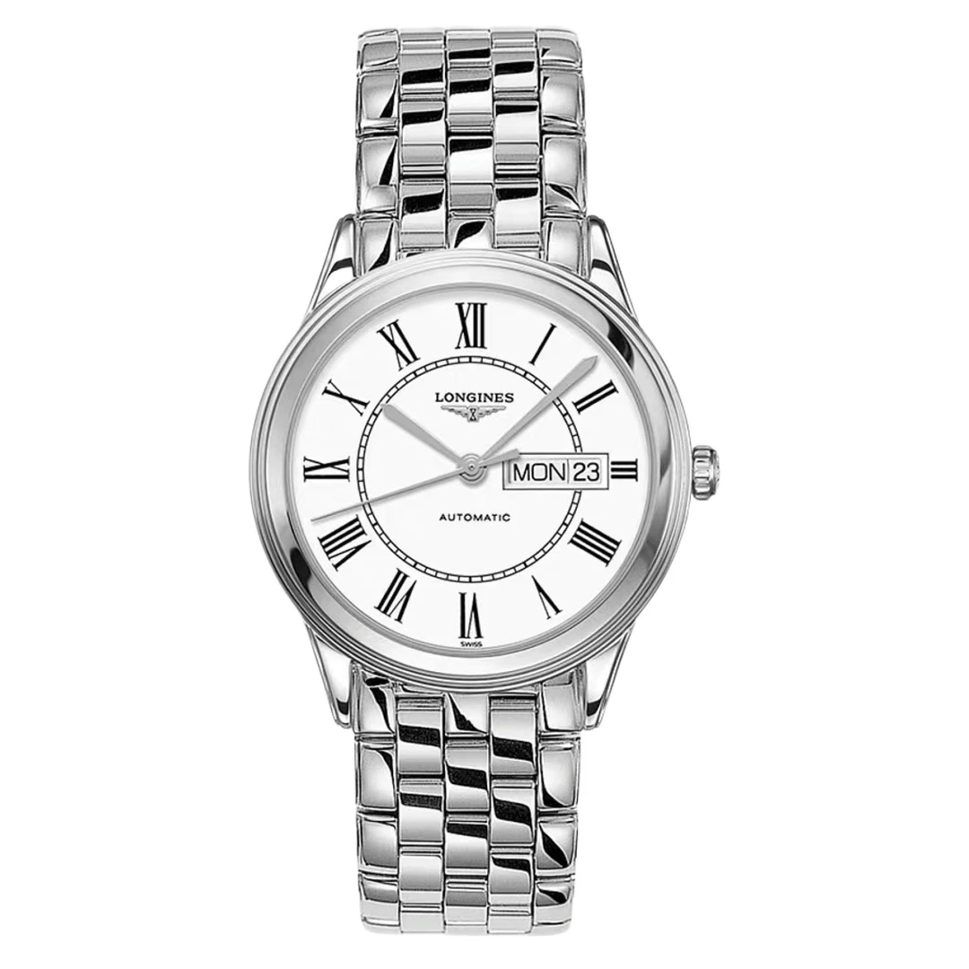 99新 Longines/浪琴 壹/军旗系列899罗马白/公价14800/表径38.5