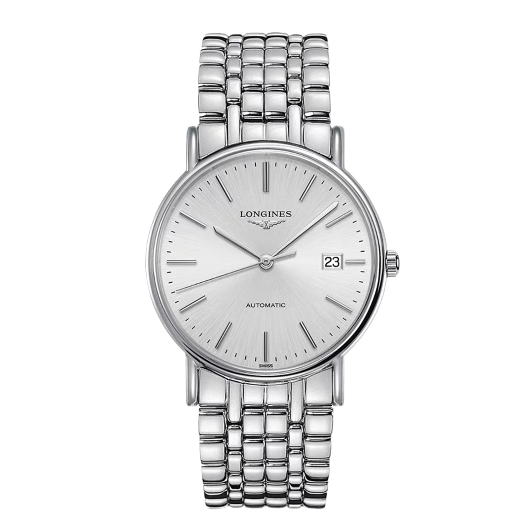 99新 Longines/浪琴  华/瑰丽921条钉灰/表径38.5/男士