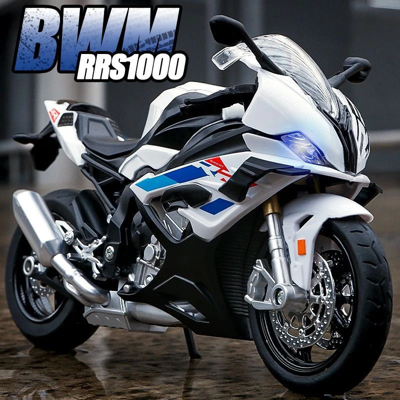 2023款宝马S1000RR M版模型1/12仿真合金摩托车收藏摆件机车玩具
