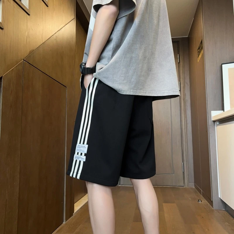 运动短裤男夏季美式新款潮牌篮球跑步五分裤青少年宽松休闲冰丝裤