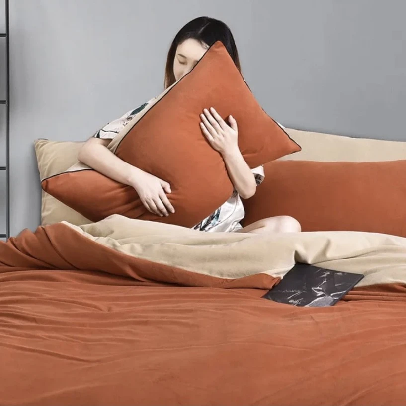 暖融绒 双面加厚被套秋冬暖绒纯色【年会】