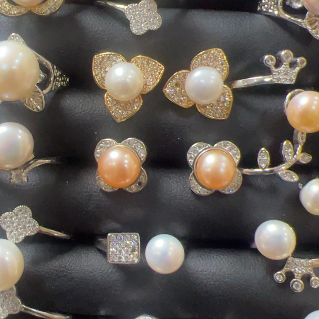 【闪购商品】淡水珍珠耳饰银S925镶嵌贝贝