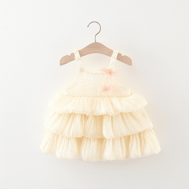 嘻哈推荐童装2024新款女童连衣裙夏天儿童小女孩吊带水母公主裙子