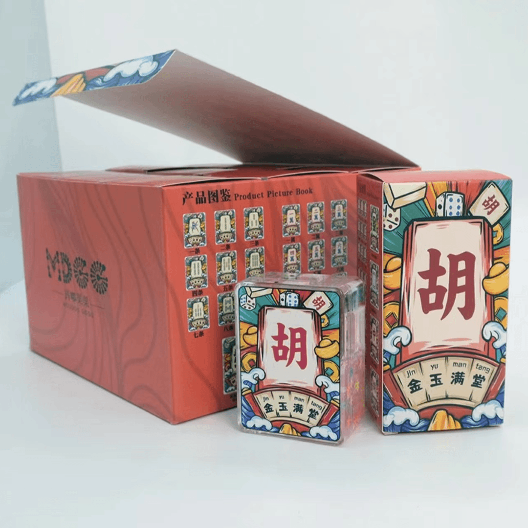 （拆包）玛嘟果果 吉祥麻将系列 入油流沙摆件盲盒