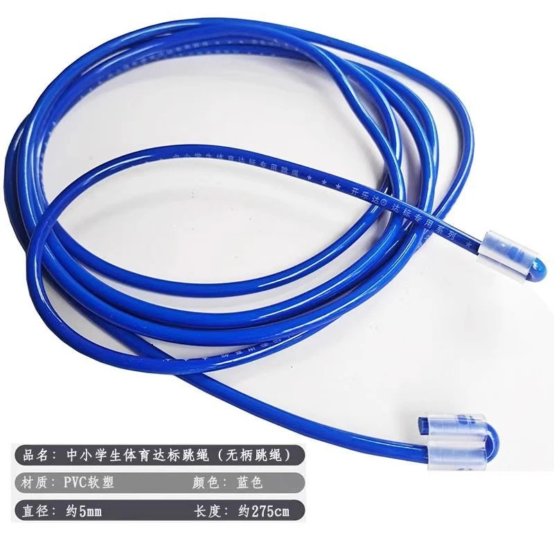无柄跳绳中小学生体育达标训练绳儿童耐磨跳绳不打结不绕绳PVC