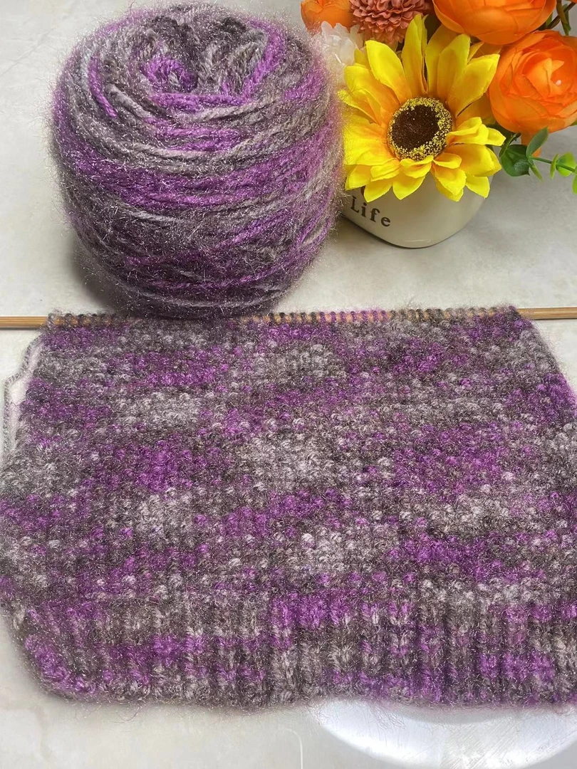 凤羽羊毛家用柔软亲肤星空花式羊毛线家庭送工具教程