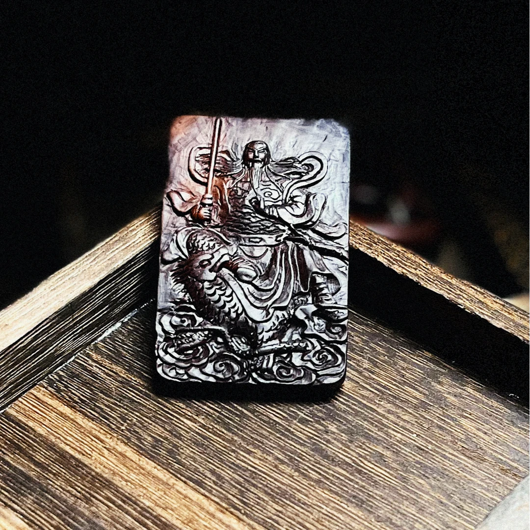 雷击枣木手工雕刻吊坠