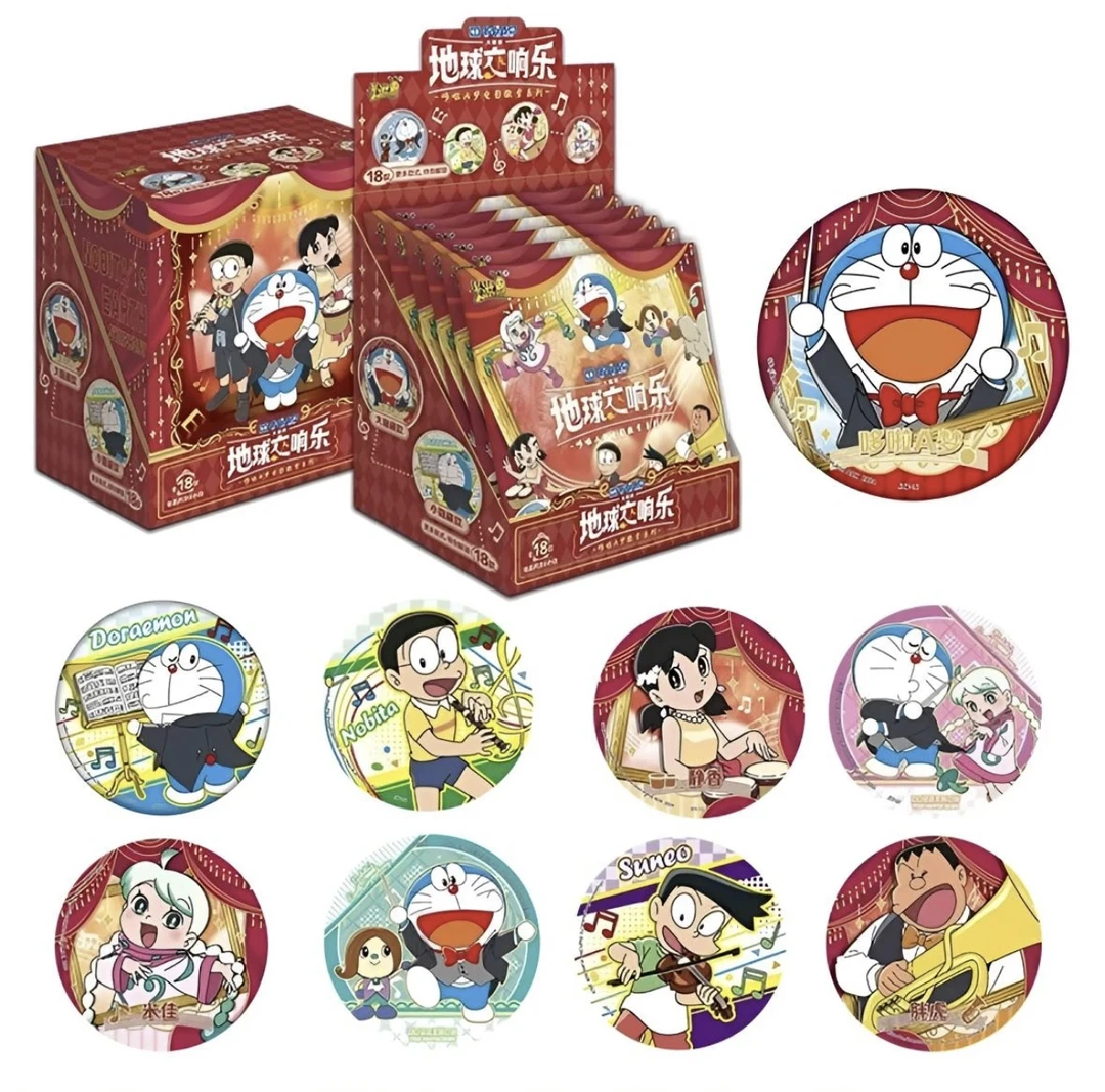 地球交向乐 哆啦A梦系列吧唧徽章正版潮玩盲盒