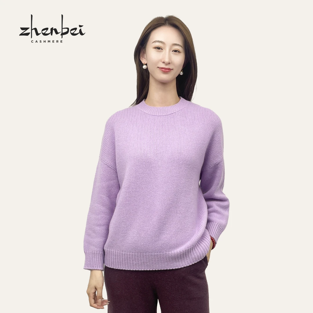 ZB/珍贝商场同款新品圆领落肩女衫/H91087