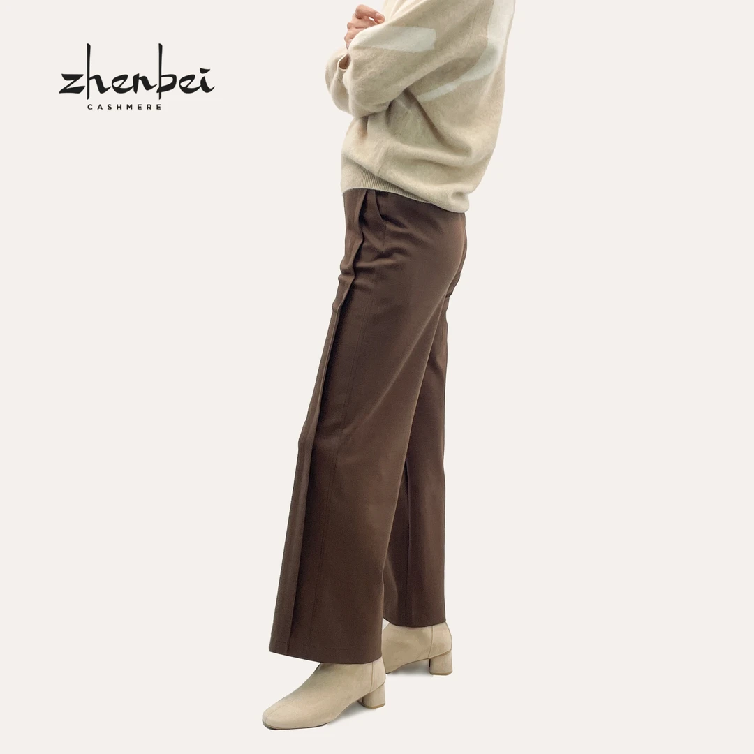 ZB/珍贝商场同款新品职场风女羊毛阔腿裤/H97005
