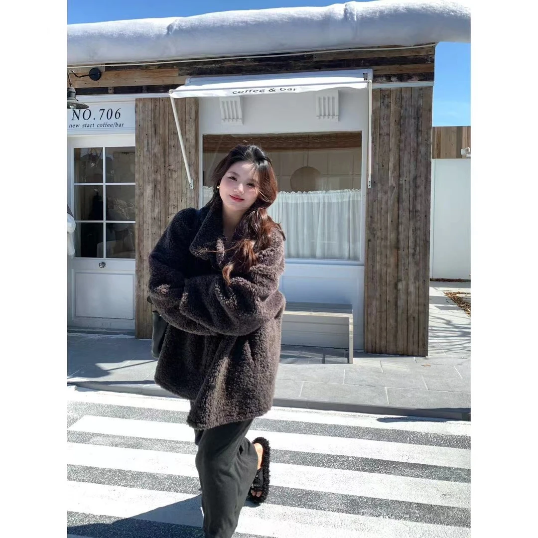 朴萄PUUTAO【布鲁克林】冬季慵懒感宽松厚款立领外套P243CY129