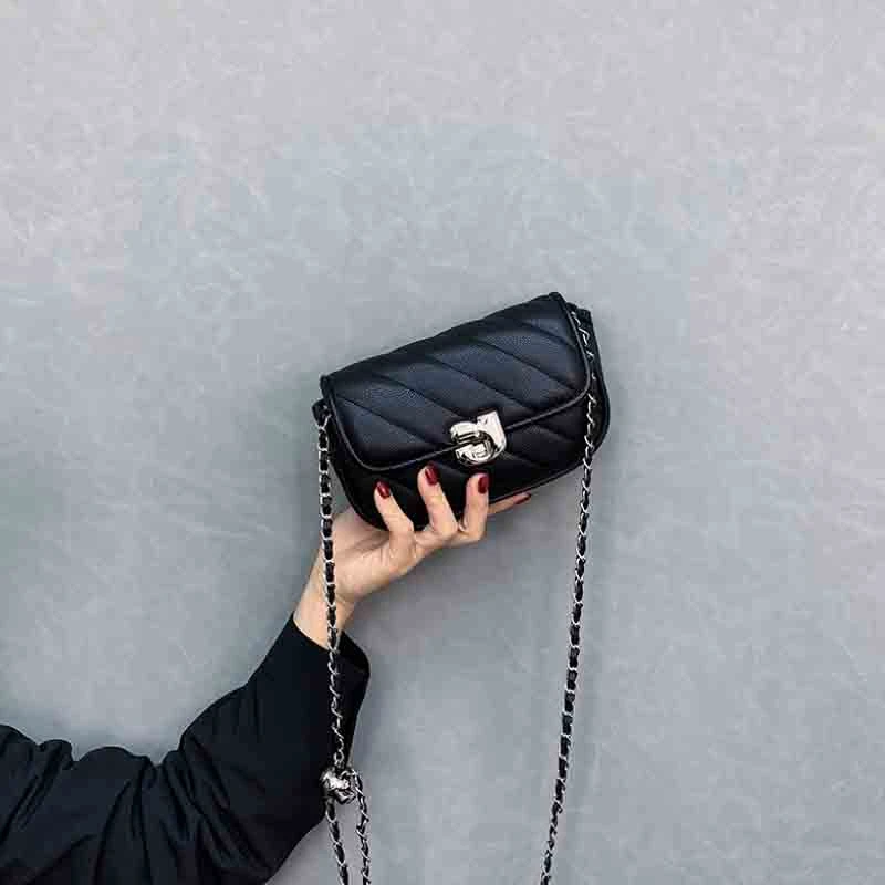 轻奢小众高级感迷你外出手机小挎包包女2025新款百搭小个子链条包