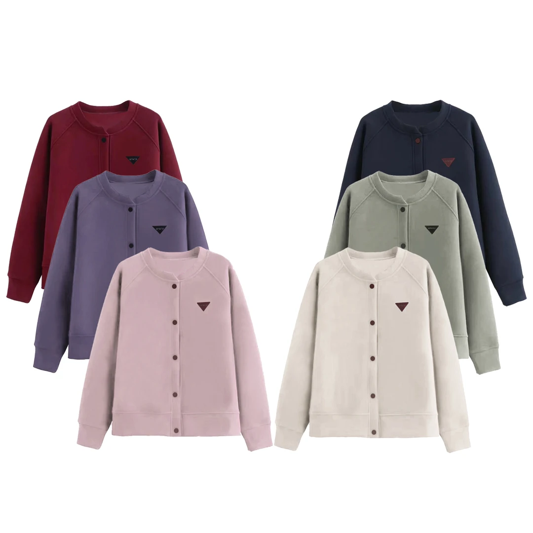 阿悄订制 冬季加绒 三角标防风棒球服外套#LD24673