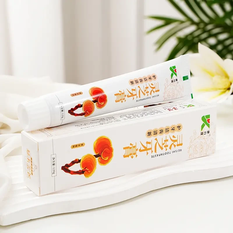 乳胶、灵芝薄荷型牙膏护龈