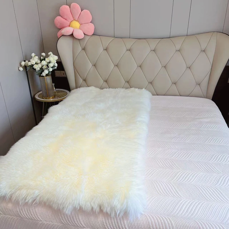 单人羊皮褥子皮毛一体真羊皮学生宿舍褥子老人羊毛皮床褥床垫加厚