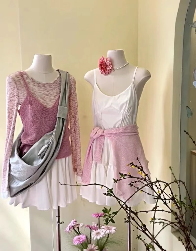 Hyy花衣衣【A401-A500】早秋新款高级感每日穿搭气质显瘦连衣裙女