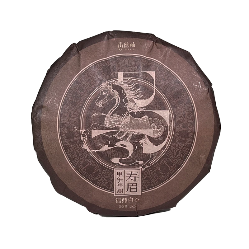 茶叶2014年寿眉白茶福鼎白茶饼茶350g/1饼