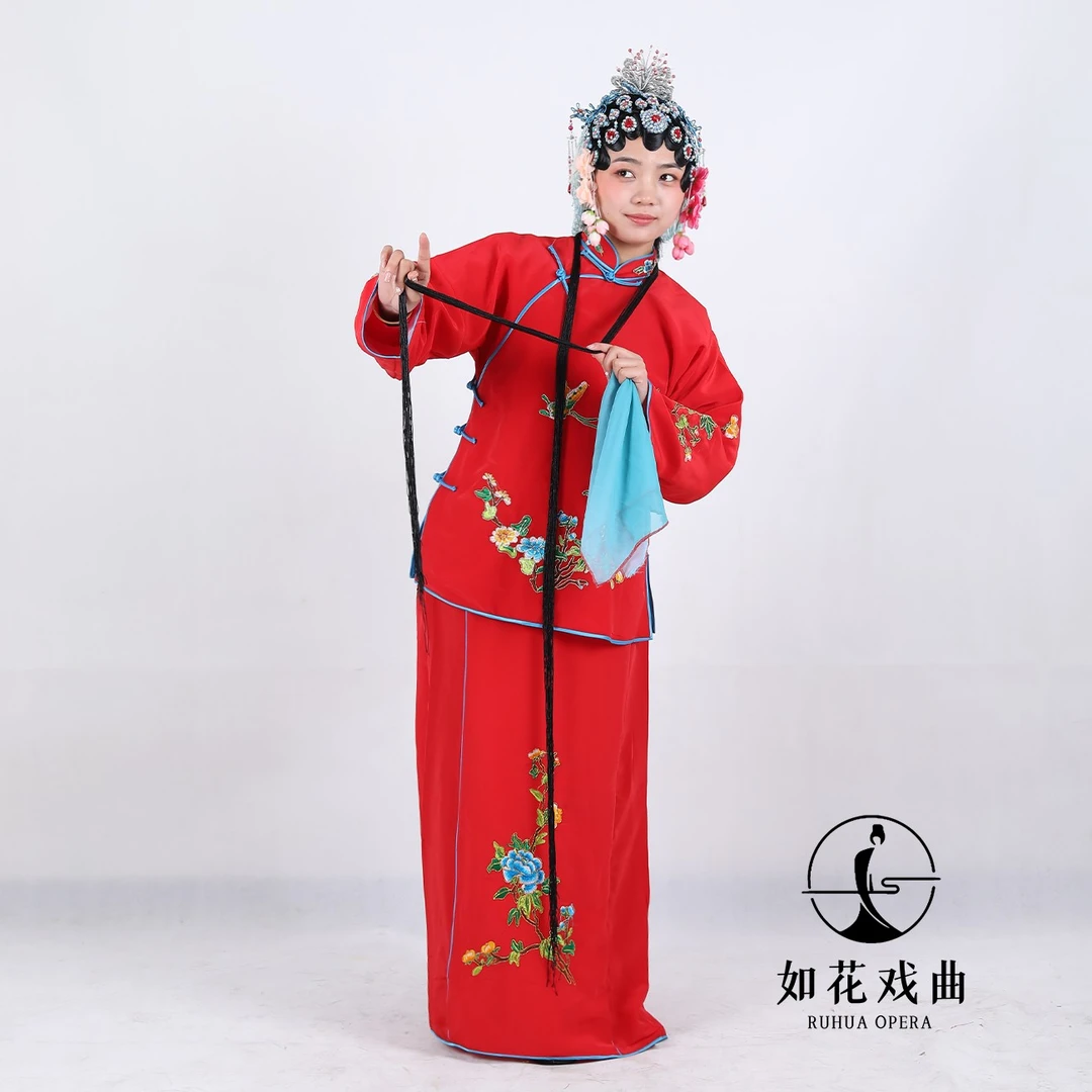 戏剧用品戏衣花旦丫鬟小旦衣小衣包袄裤裙子小姐戏服演出服